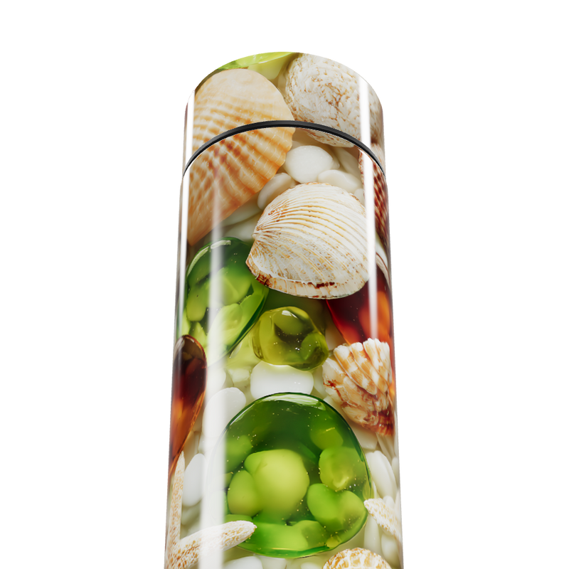 Garrafa Térmica Touch - Decorada com Conchas