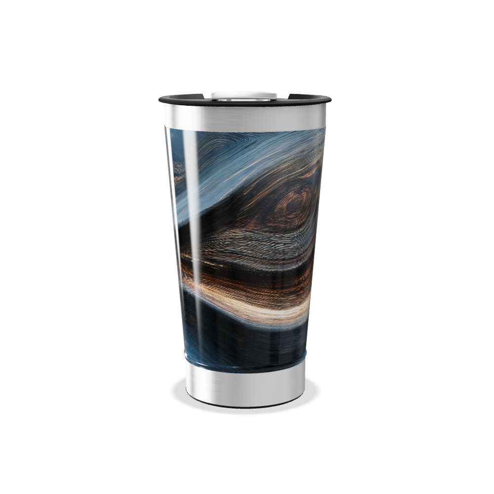 Copo Térmico - Estampa Mármore Azul