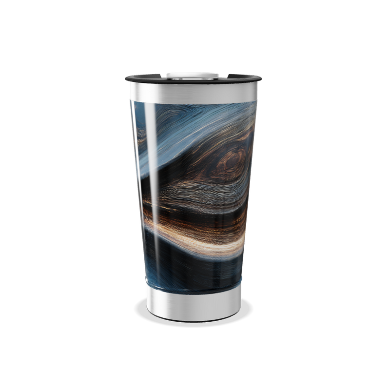 Copo Térmico - Estampa Mármore Azul