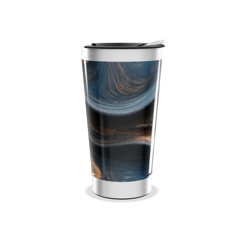 Copo Térmico - Estampa Mármore Azul