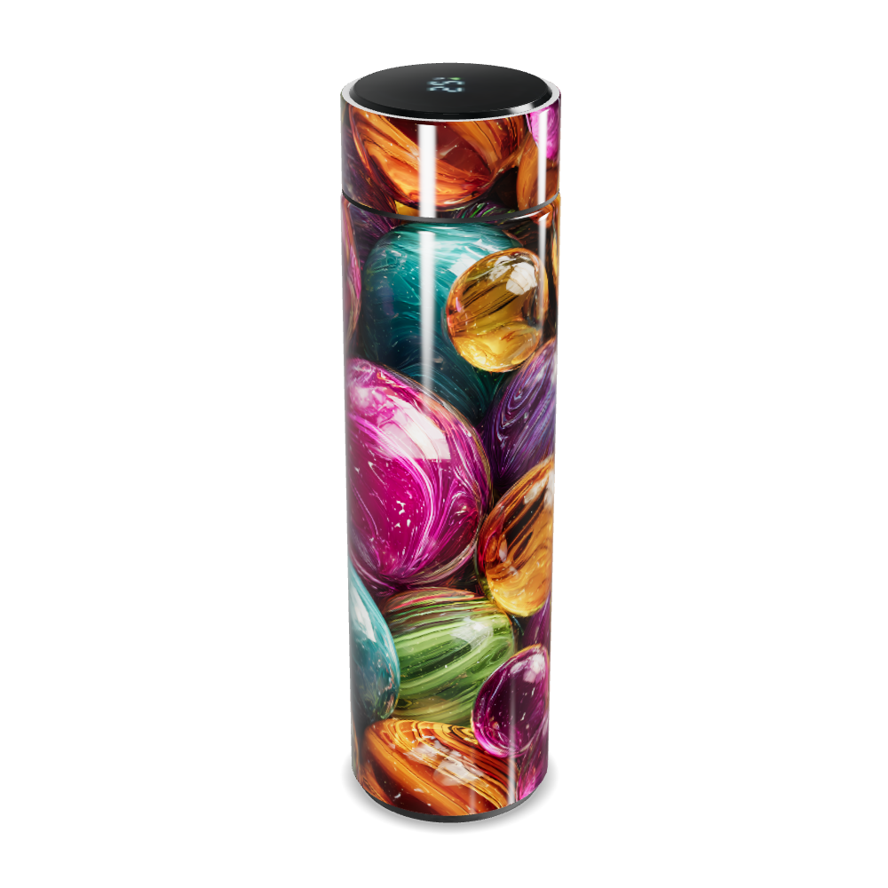 Garrafa Térmica Touch - Colorida com Estampa Vidro