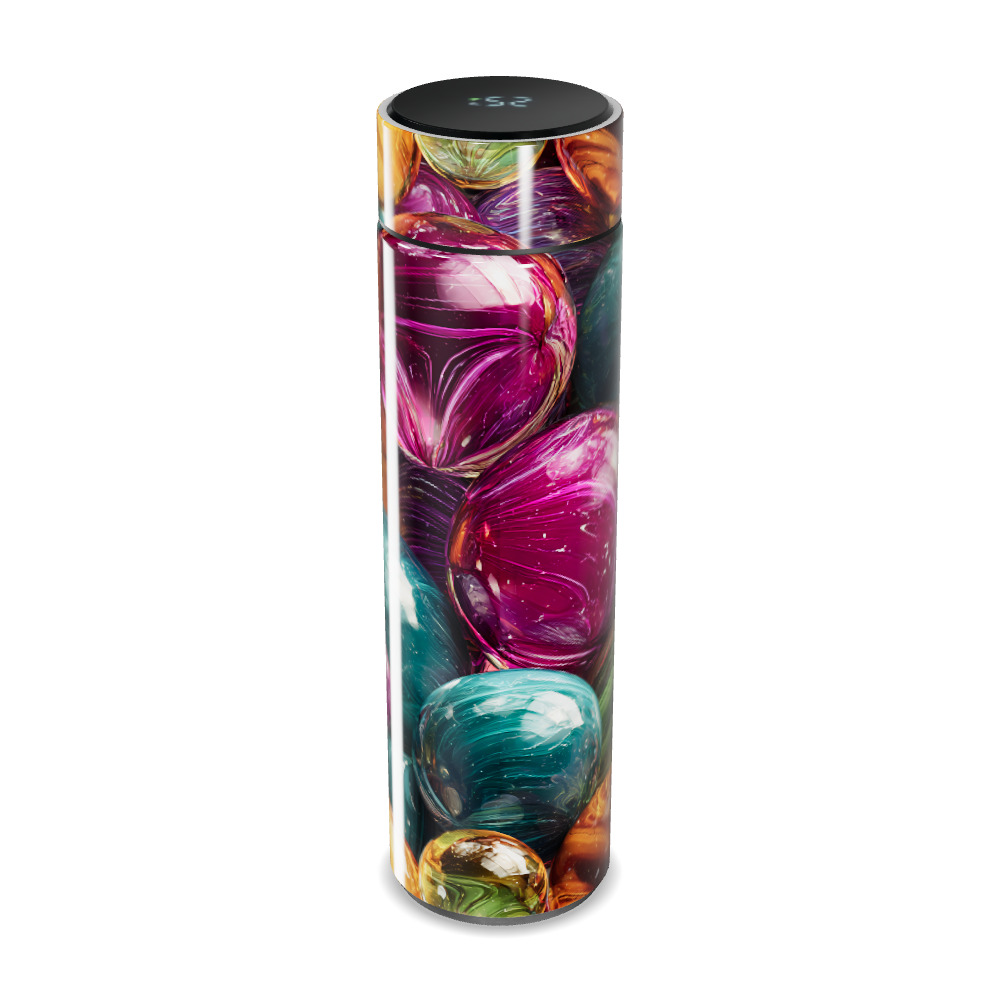 Garrafa Térmica Touch - Colorida com Estampa Vidro