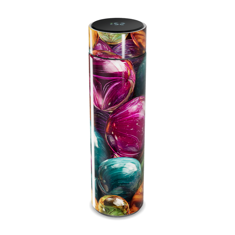 Garrafa Térmica Touch - Colorida com Estampa Vidro