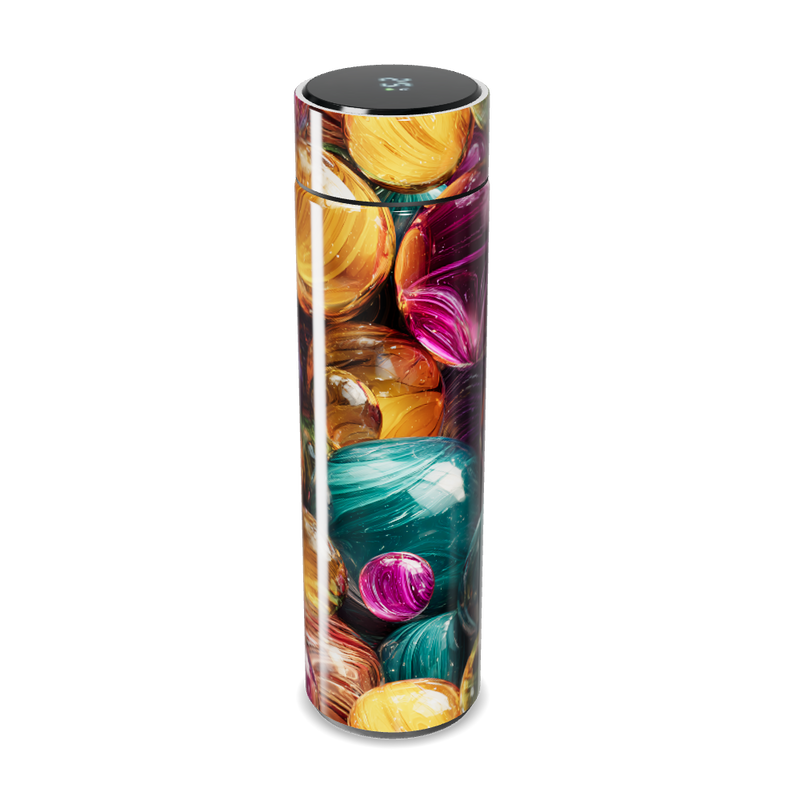 Garrafa Térmica Touch - Colorida com Estampa Vidro