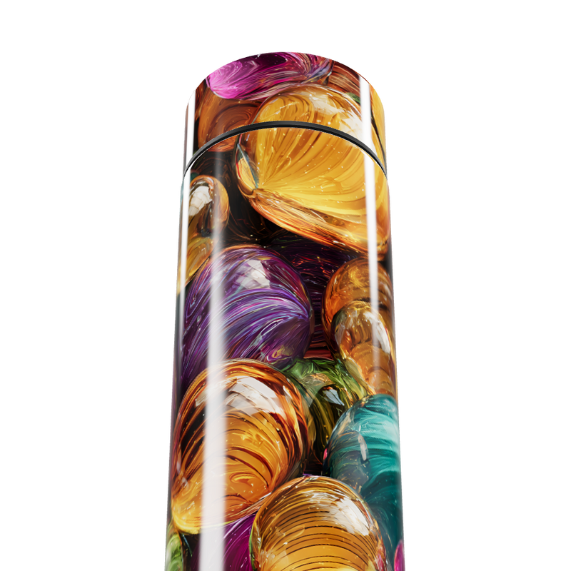 Garrafa Térmica Touch - Colorida com Estampa Vidro