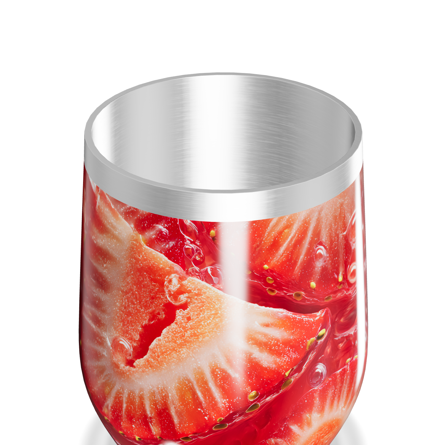 Copo Térmico Slim - Estampa Morangos