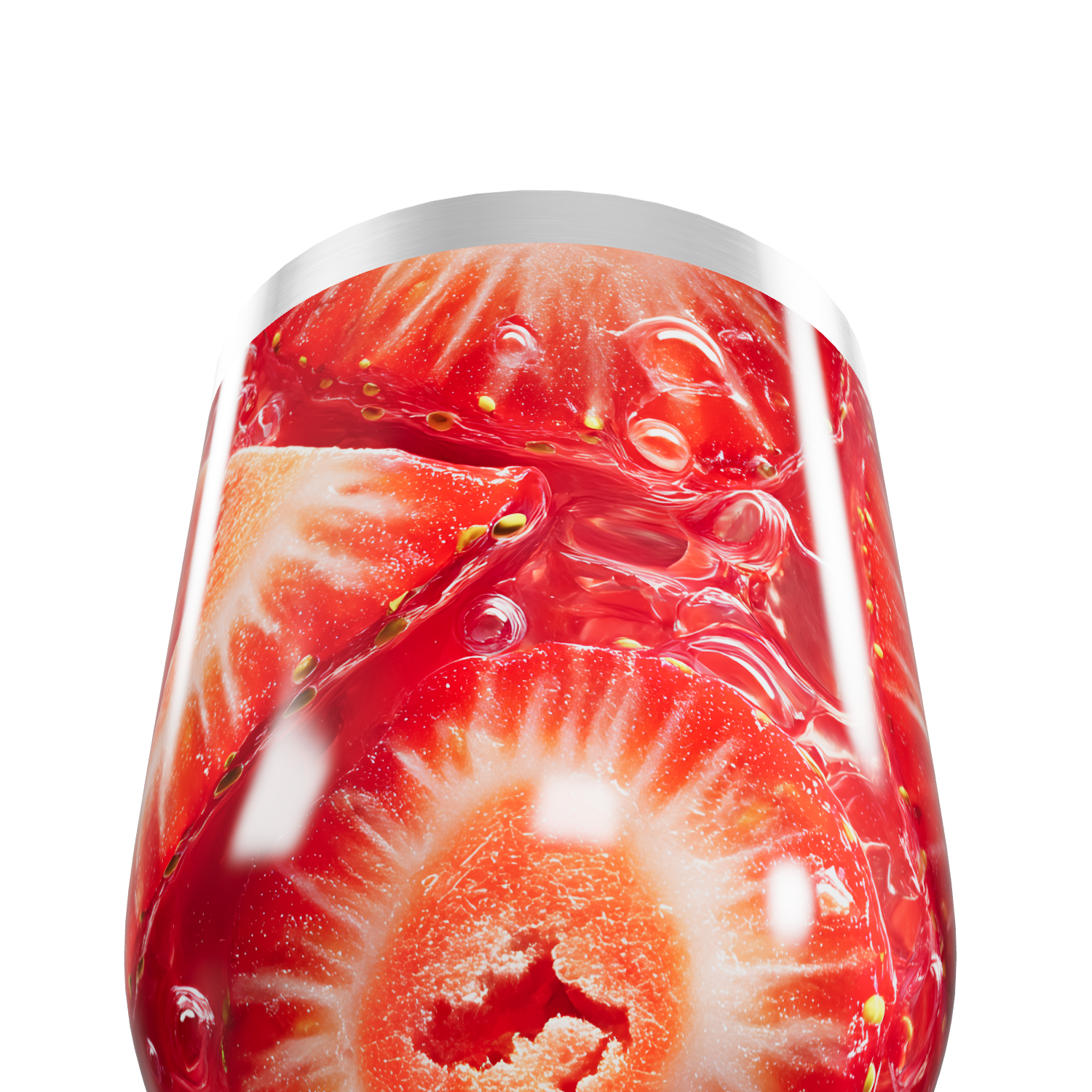 Copo Térmico Slim - Estampa Morangos