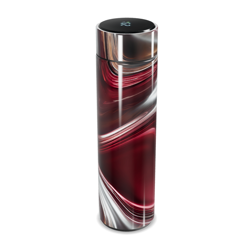 Garrafa Térmica Touch - Vermelha Mármore Digital