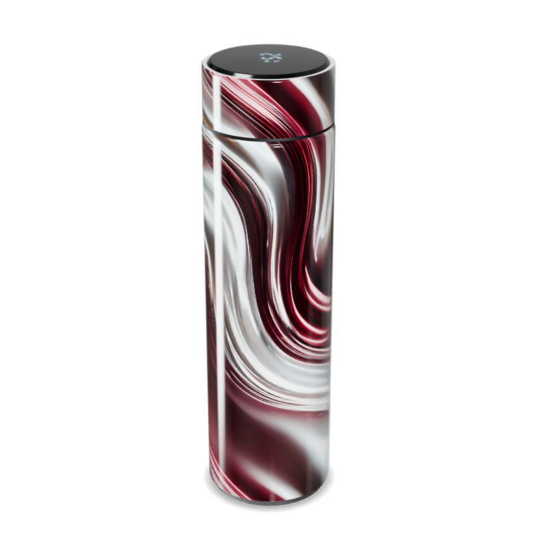 Garrafa Térmica Touch - Vermelha Mármore Digital