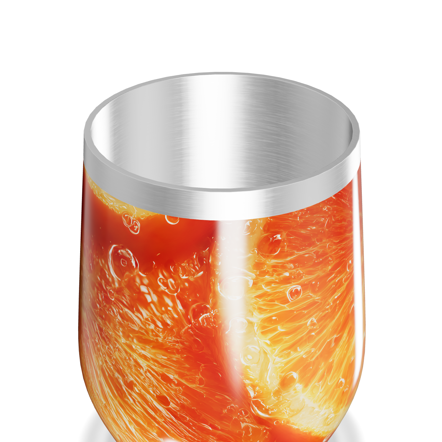 Copo Térmico Slim - Estampa Laranja Frutas