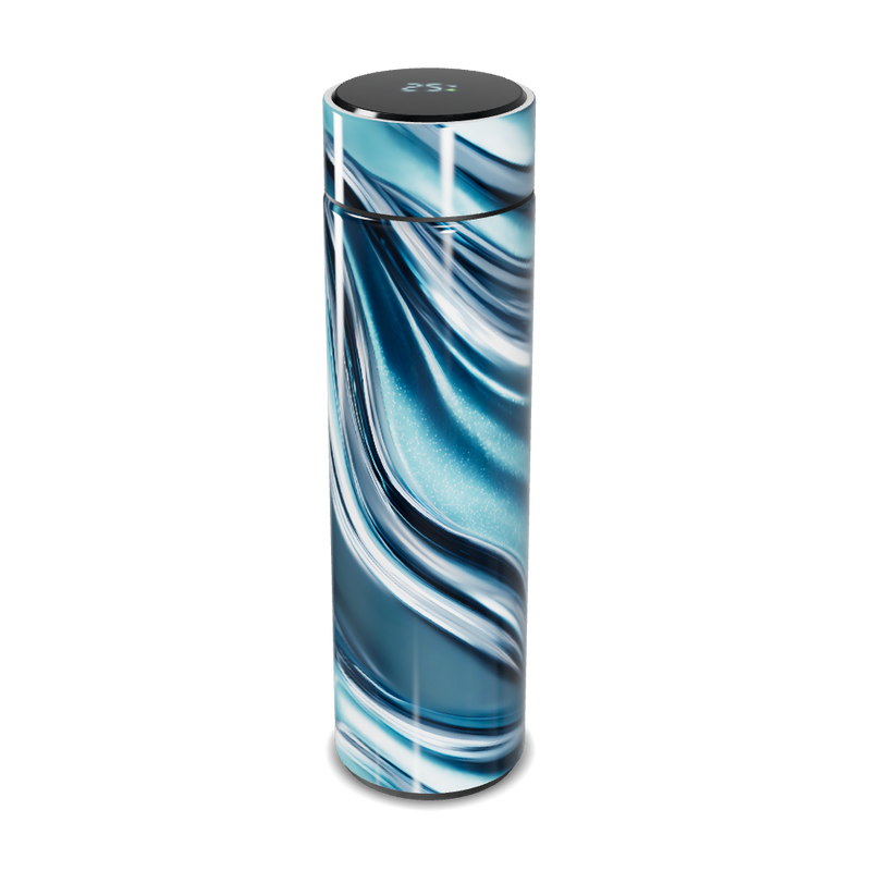 Garrafa Térmica Touch - Azul Marmorizado