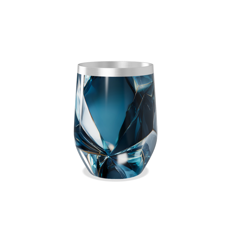 Copo Térmico Slim - Azul Cristal Facetado