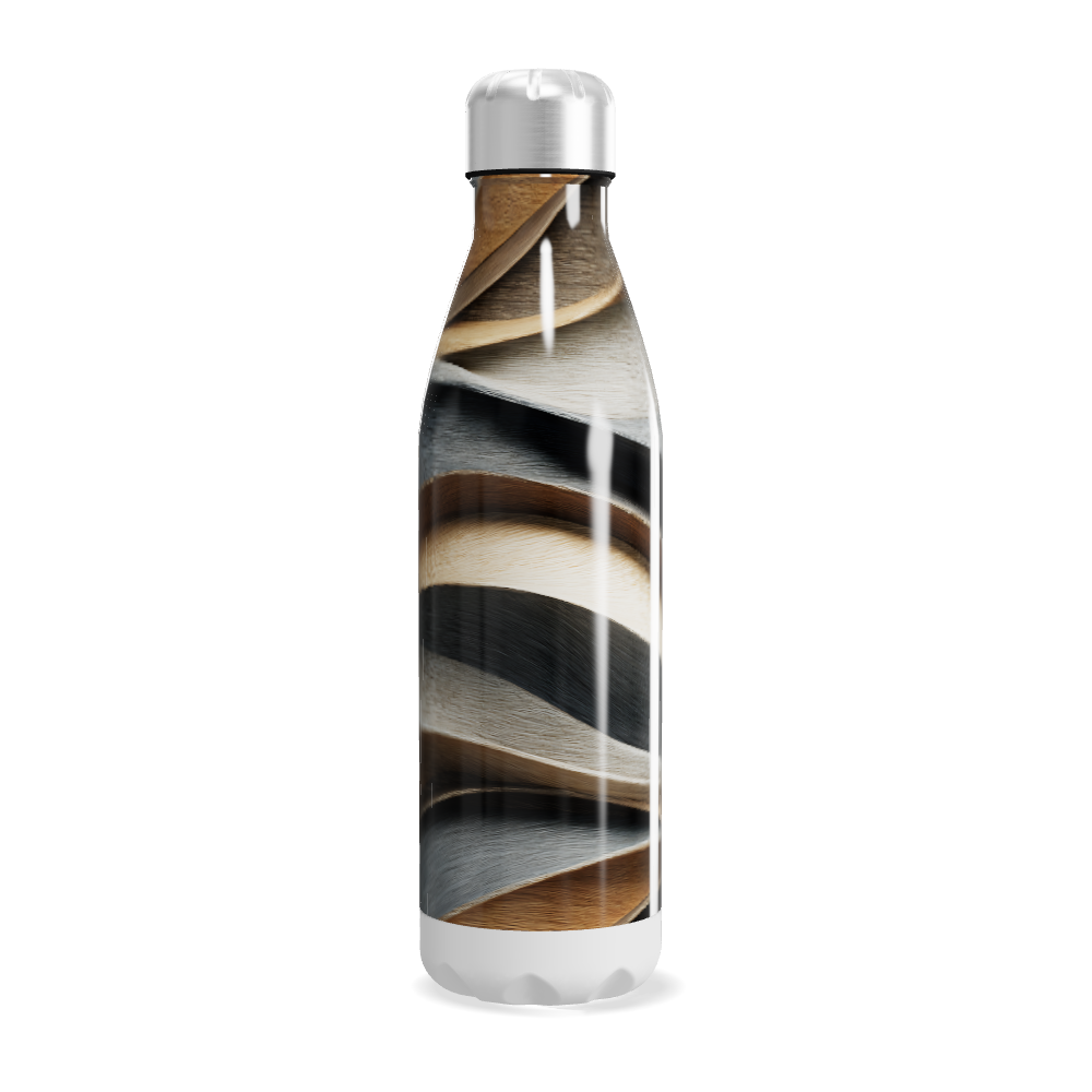 Garrafa Inox Estampada Listras Coloridas