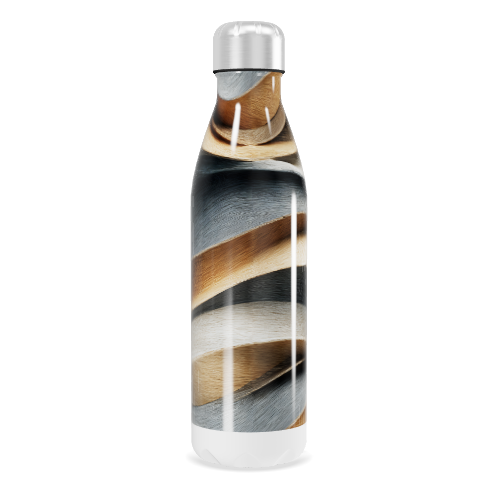 Garrafa Inox Estampada Listras Coloridas