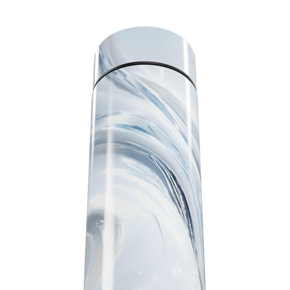 Garrafa Térmica Touch - Mármore Branco Digital