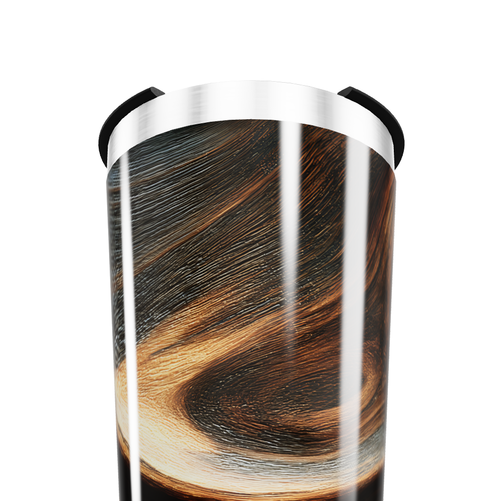 Copo Térmico - Design Espiral Aço Inox