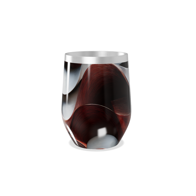 Copo Térmico Slim - Estampa Ondas Vermelhas