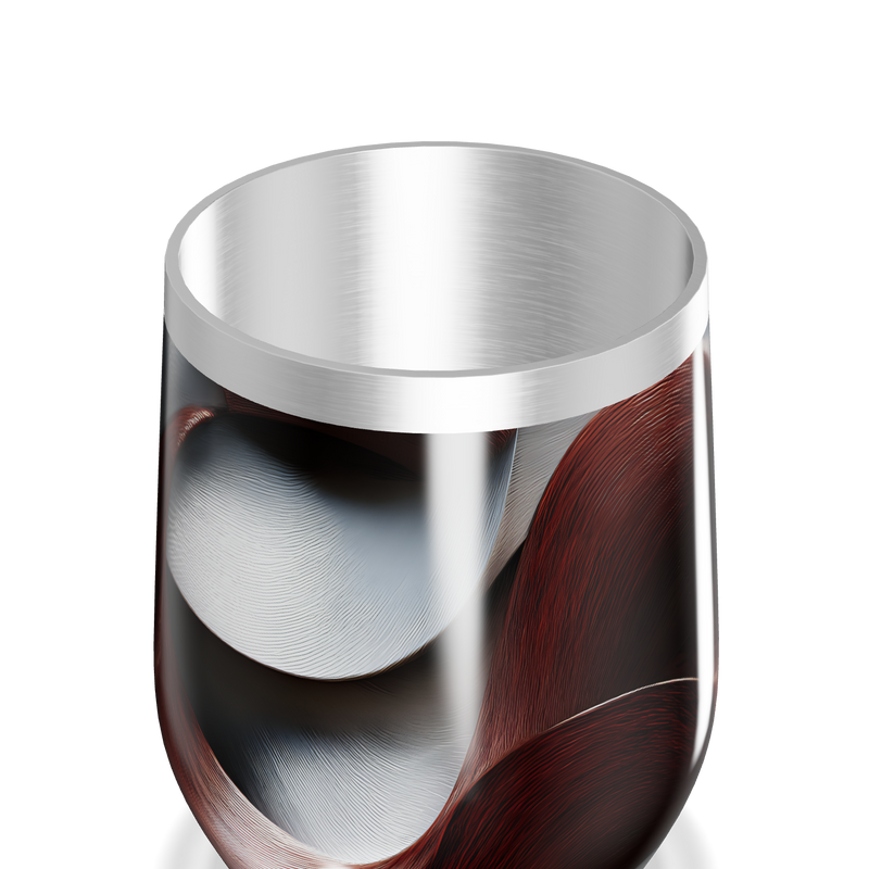 Copo Térmico Slim - Estampa Ondas Vermelhas