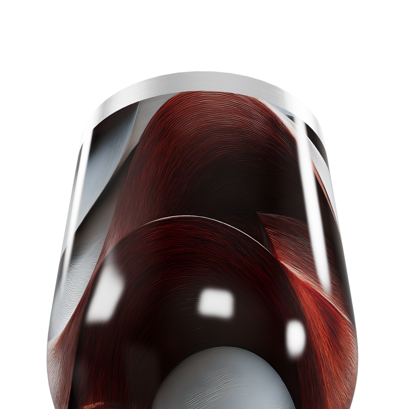 Copo Térmico Slim - Estampa Ondas Vermelhas