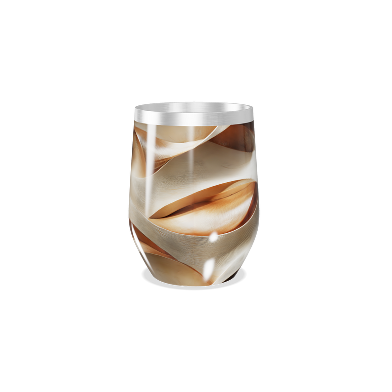 Copo Térmico Slim - Marrom Marmorizado Aço