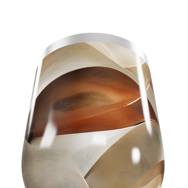 Copo Térmico Slim - Marrom Marmorizado Aço