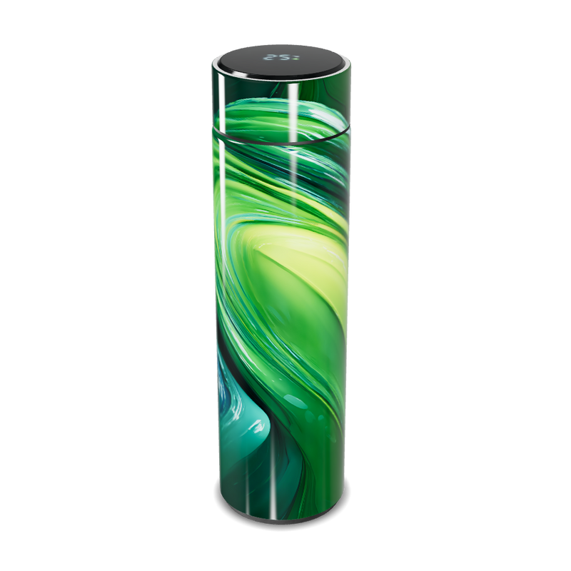 Garrafa Térmica Touch - Verde Abstrata