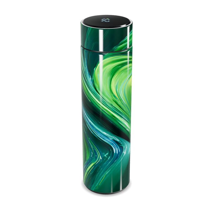 Garrafa Térmica Touch - Verde Abstrata