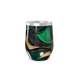 Copo Térmico Slim - Verde e Dourado Abstrato