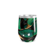 Copo Térmico Slim - Verde e Dourado Abstrato