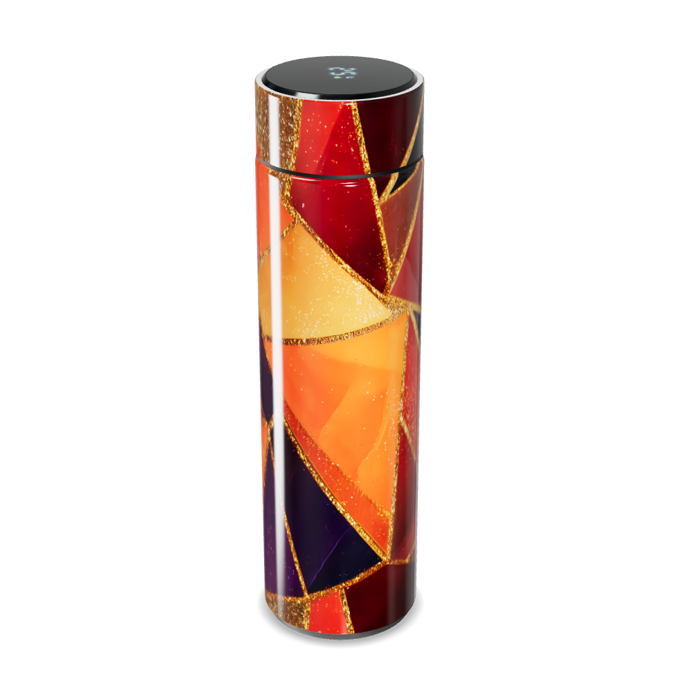 Garrafa Térmica Touch - Estampa Colorida Geométrica