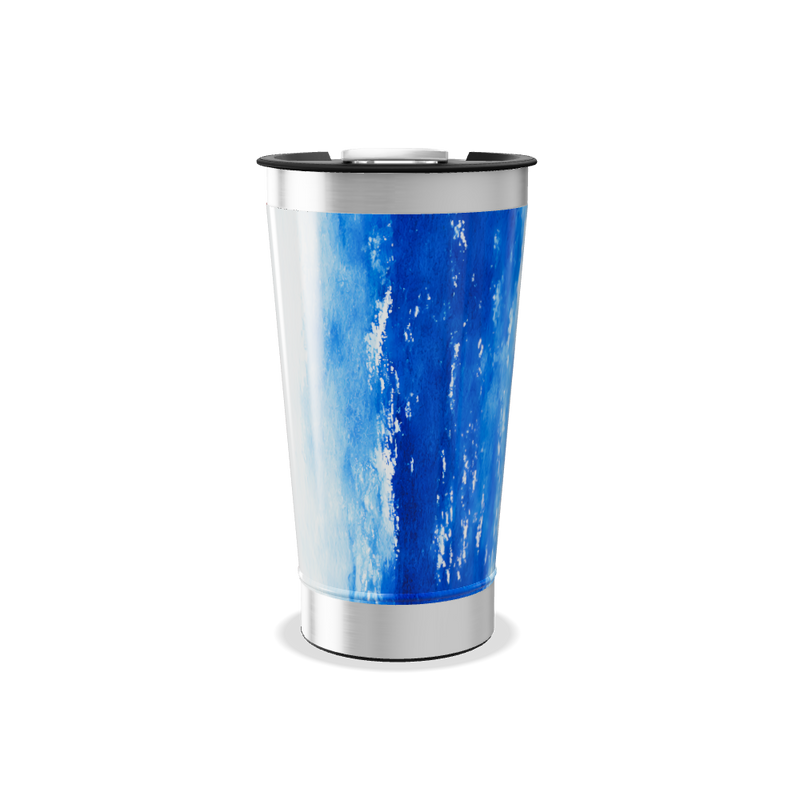 Copo Térmico - Estampa Vermelha Aquarela