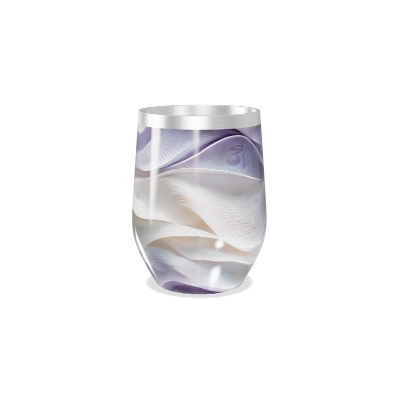 Copo Térmico Slim - Estampa Ondas Roxas