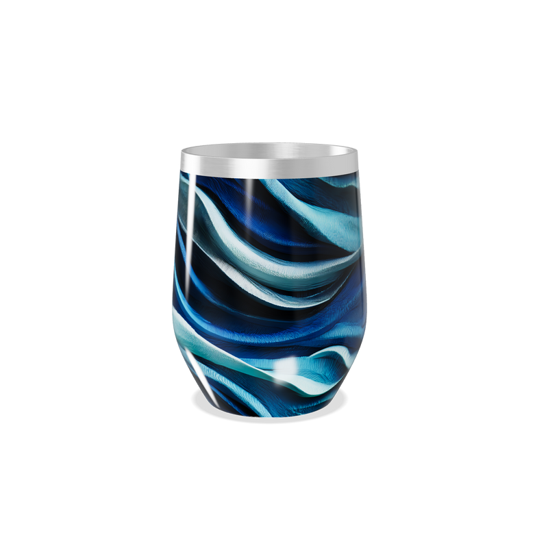 Copo Térmico Slim - Azul com Ondas