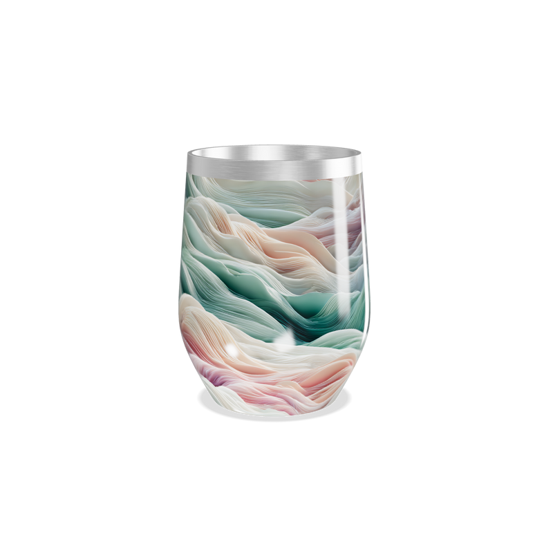 Copo Térmico Slim - Ondas Multicoloridas Inox