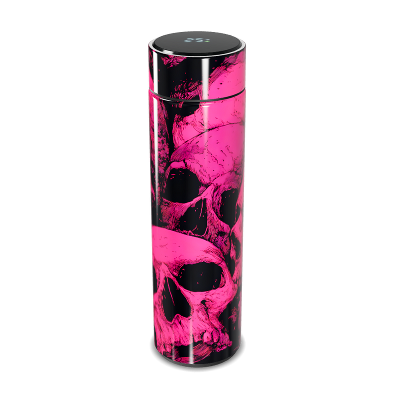 Garrafa Térmica Touch - Caveira Rosa Inox