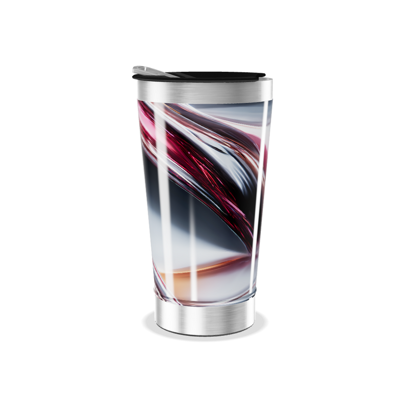 Copo Térmico - Aço Inox com Estampa Abstrata
