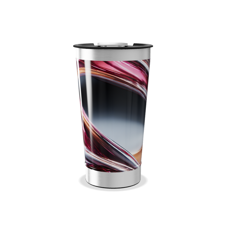 Copo Térmico - Aço Inox com Estampa Abstrata