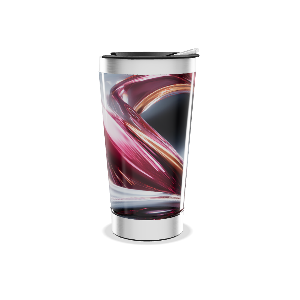 Copo Térmico - Aço Inox com Estampa Abstrata