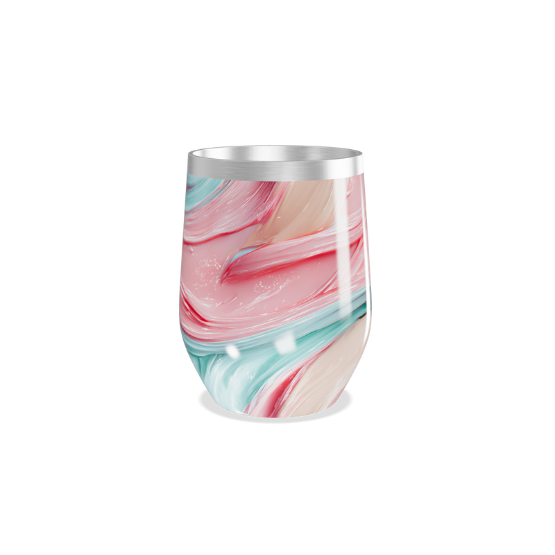 Copo Térmico Slim - Mármore Rosa e Verde