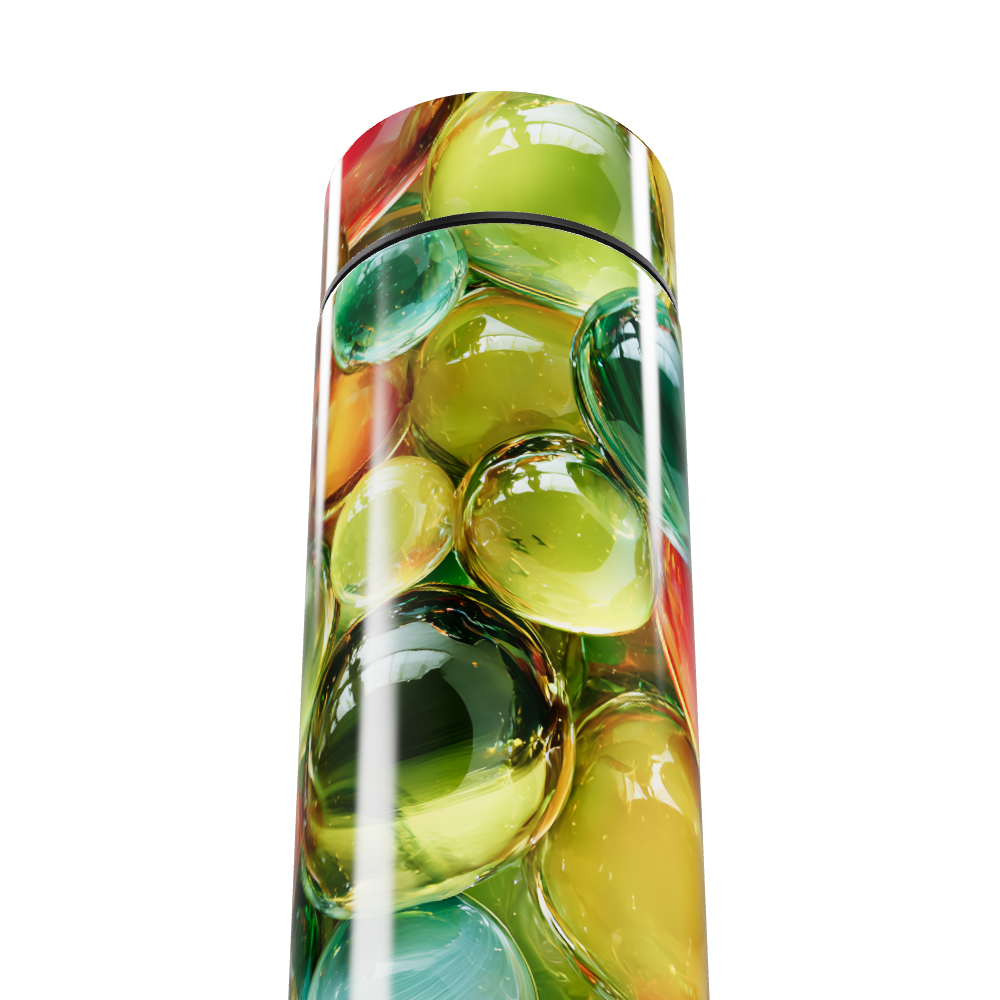 Garrafa Térmica Touch - Estampa Colorida Vidro