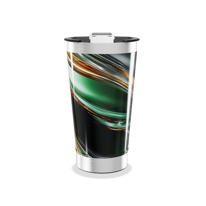 Copo Térmico - Estampa Abstrata Colorida