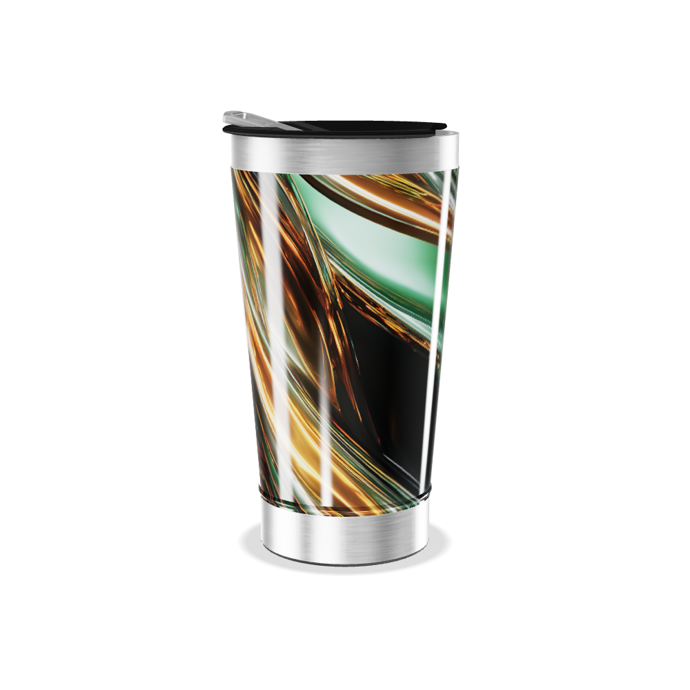 Copo Térmico - Estampa Abstrata Colorida