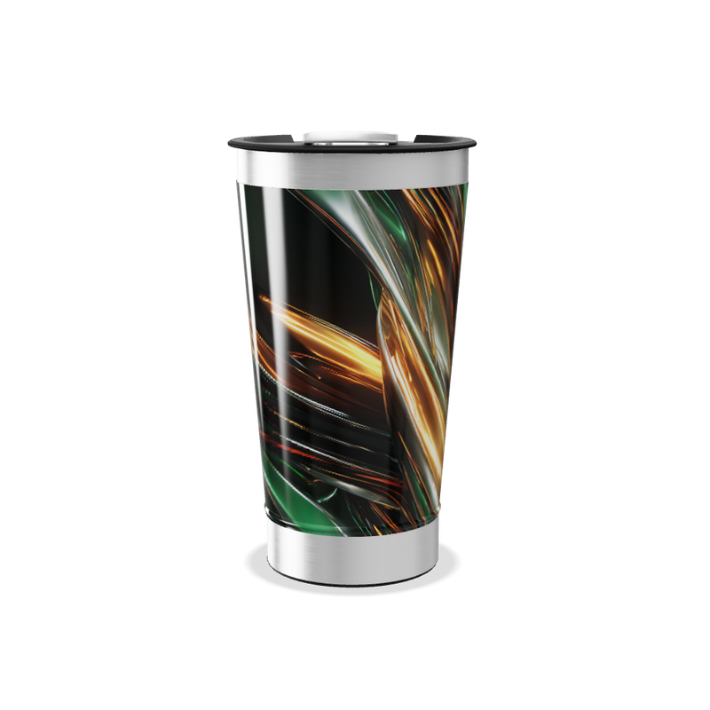 Copo Térmico - Estampa Abstrata Colorida