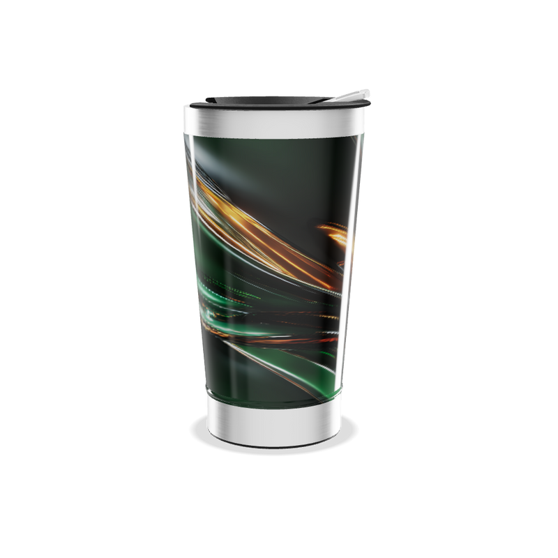 Copo Térmico - Estampa Abstrata Colorida