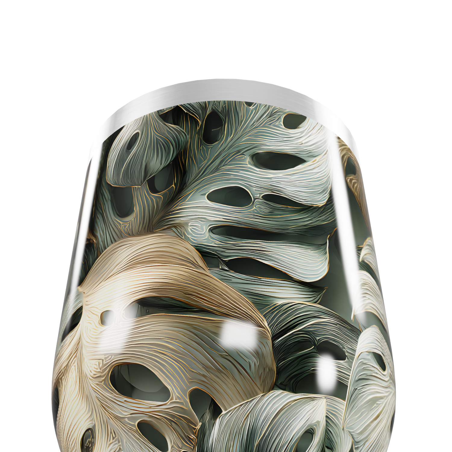 Copo Térmico Slim - Folhagem Tropical