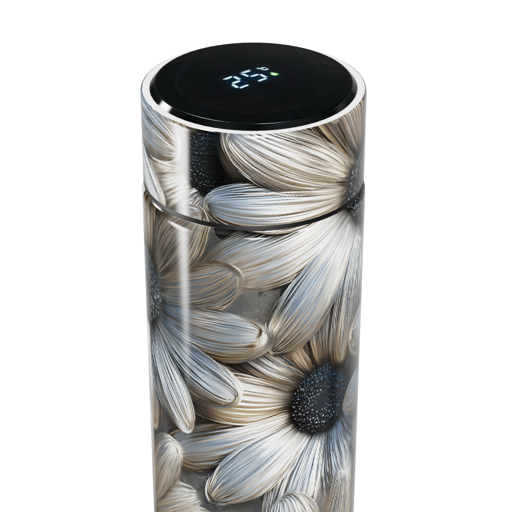 Garrafa Térmica Touch - Floral com Display Digital