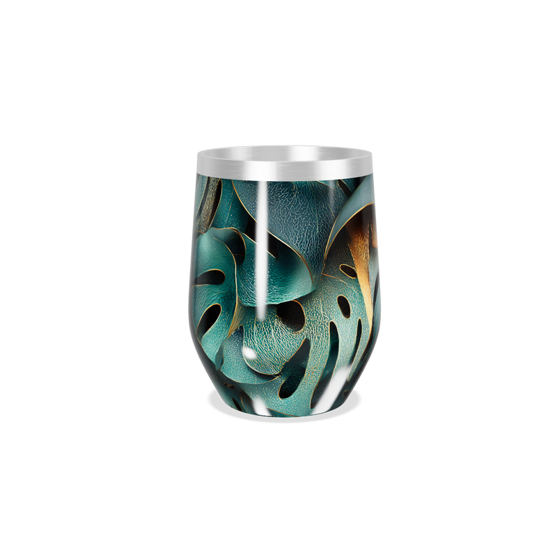 Copo Térmico Slim - Folhagem Metálica