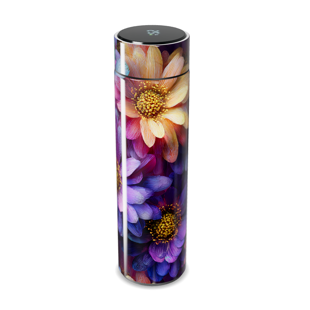 Garrafa Térmica Touch - Floral Colorida Aço