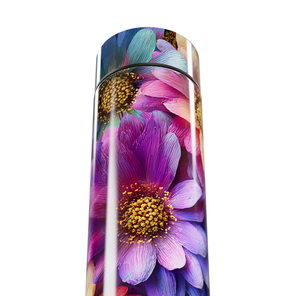 Garrafa Térmica Touch - Floral Colorida Aço