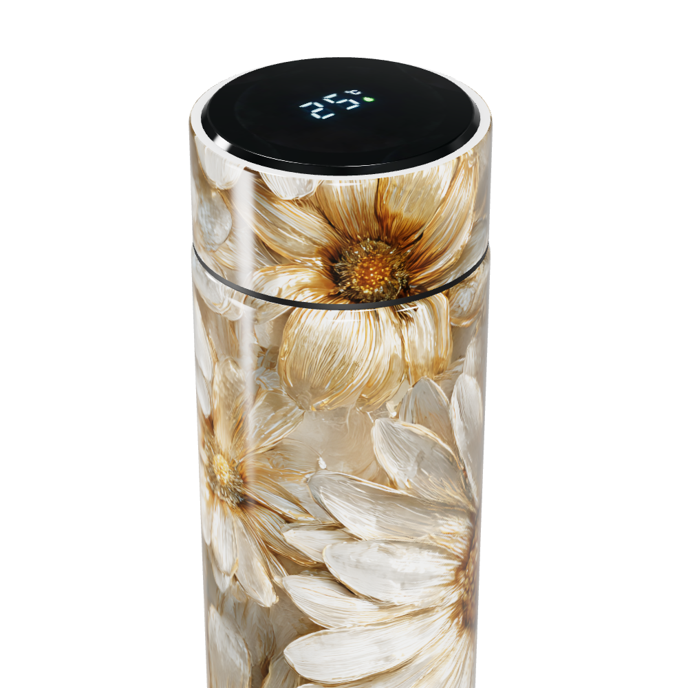 Garrafa Térmica Touch - Floral Margaridas